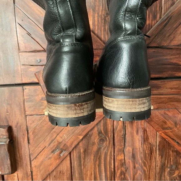 Coach Black Leather Shearling Booties Women’s - Picture 9 of 10